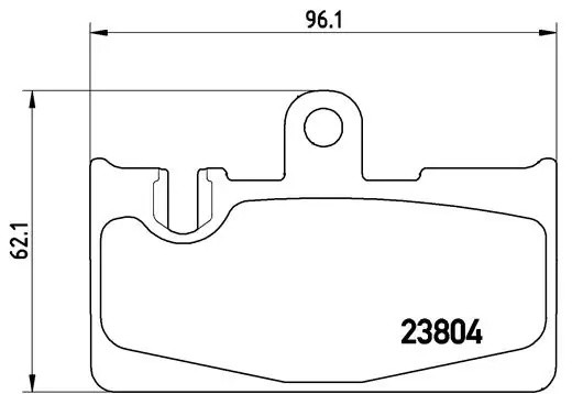Колодки тормозные LEXUS LS 3 (XF30) (00-06) задние (4шт.) BREMBO P83059 BREMBO