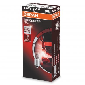 Лампа 24V T4W BA9s +100% Truckstar Pro OSRAM 3930TSP OSRAM