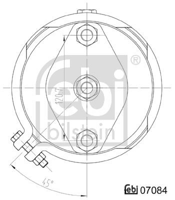 Камера тормоза BPW MAN SCANIA тип 20 (барабанный тормоз) FEBI 07084 FEBI BILSTEIN