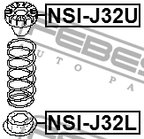 Проставка пружины верхняя NSI-J32U NSI-J32U FEBEST