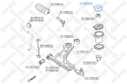 опора амортизатора переднего!\ Daewoo Lacetti 04> 12-73015-SX STELLOX