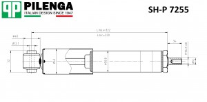 Амортизатор задний VW T4 SH-P7255 SHP7255 PILENGA