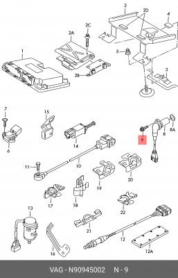 VW M7X21,5X1 N 909 450 02 VAG