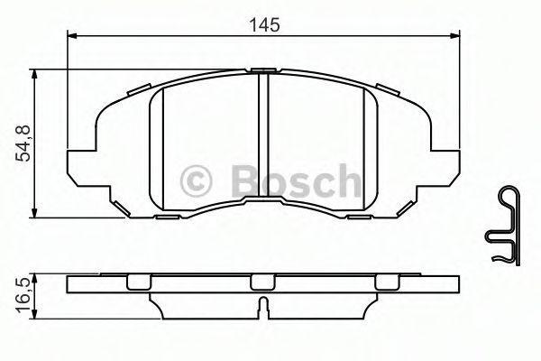 0 986 494 575 колодки дисковые передние!\ Dodge Caliber, Jeep Compass 2.0/2.4 06 0986494575 BOSCH
