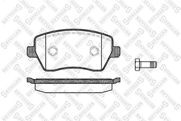 987 00 !колодки дисковые п.\ Nissan Micra 1.2i-1.5CDi &16V 03> 998-000-SX STELLOX