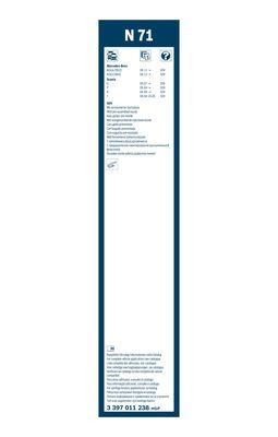 Щетка стеклоочистителя 700мм (с форсункой) 3 397 011 238 BOSCH