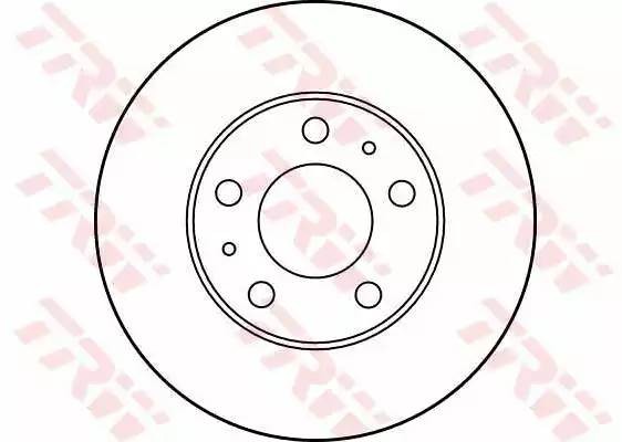 Диск тормозной FIAT Ducato (07-) (2.3) (Елабуга) (R16) передний (1шт.) TRW DF2722 TRW