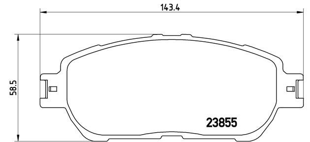 Колодки тормозные P83105 P83105 BREMBO