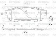 Колодки тормозные дисковые зад. TOYOTA Camry/C-HR/Corolla/RAV4 17- / LEXUS RX 15 PBP281 PATRON