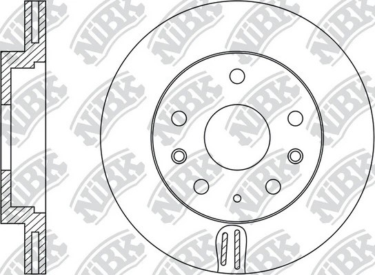 Диск тормозной MAZDA 6 (08-12) передний (1шт.) NIBK RN1515 NIBK