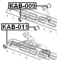Сайлентблок нижнего переднего рычага KAB-011 FEBEST