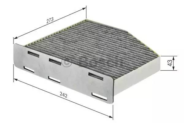 Фильтр воздушный салона VOLVO S60,S80,XC90 угольный BOSCH 1 987 432 464 BOSCH