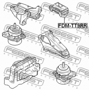 Подушка двигателя задняя FORD TRANSIT TT9 2006-2013 FDM-TT9RR FDM-TT9RR FEBEST