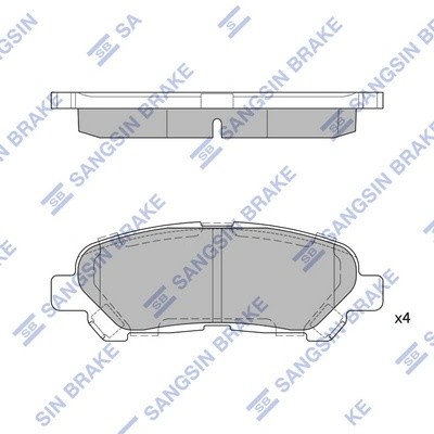 Колодки тормозные TOYOTA HIGHLANDER 07- зад. SP2136 SP2136 SANGSIN