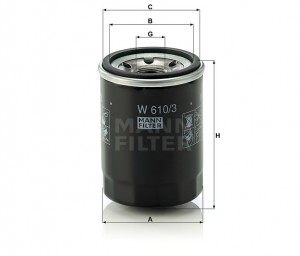 HONDA/MITSUBISHI/NISSAN W6103 MANN FILTER