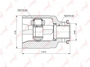 ШРУС внутренний подходит для SUBARU Forester(SF) 2.0-2.5 97-02 / Impreza(GC/GD)  CI-7105 LYNXAUTO