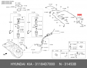 ВОЗДУШНЫЙ ФИЛЬТР ДВИГАТЕЛЯ 0K30C-13320C 31184-D7000 31184D7000 HYUNDAI KIA
