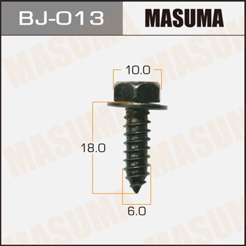 Саморез 6х18мм набор 10шт MASUMA BJ013 MASUMA