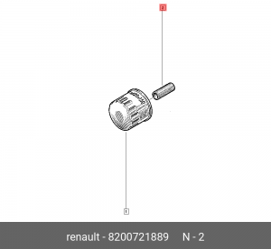 ПЕРЕХОДНИК/MAMELON FILTRE HU 8200721889 8200721889 RENAULT