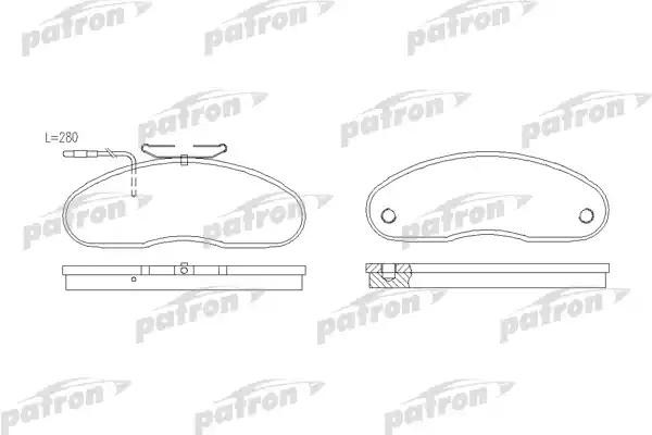 Колодки тормозные NISSAN Trade (93-98) RENAULT Trafic (89-01) передние (4шт.) PA PBP791 PATRON