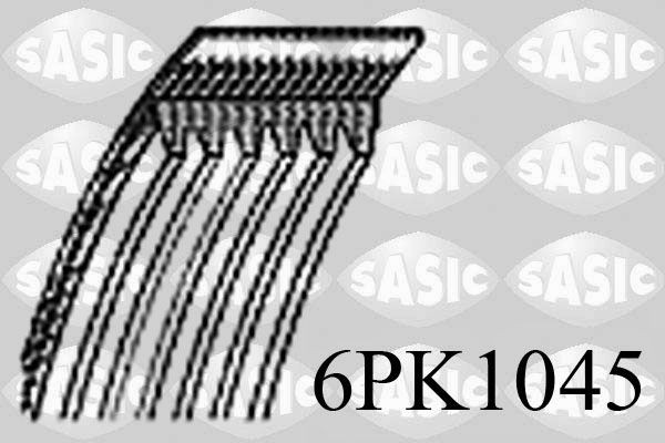 Ремень ручейковый 6PK1045 6PK1045 SASIC