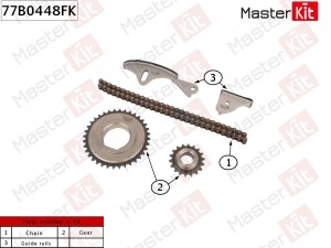 Комплект цепи балансировочных валов CHRYSLER JEEP EDZ 77B0448FK 77B0448FK MASTER KIT