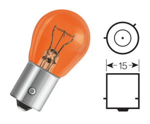Лампа 24V PY21W BAU15s Yellow Truckstar Pro OSRAM 7510TSP OSRAM