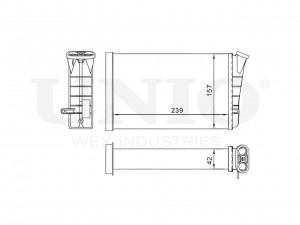 Радиатор отопителя RAD-20021 UNIO