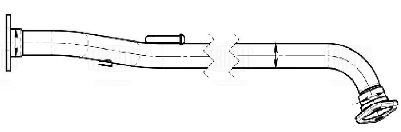 Труба приёмная Nissan Almera N16 (00-) 1.5i/1.8i (алюм. сталь) (ERP 0720) ERP 0720 TRIALLI