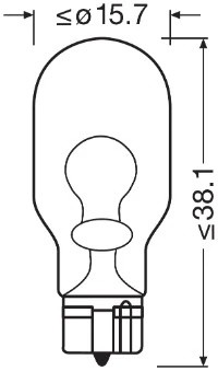 Лампа 12V W16W W2.1x9.5d блистер (2шт.) OSRAM 9212BL OSRAM