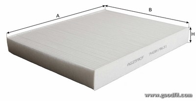 Фильтр салона AG259CF AG 259 CF GOODWILL