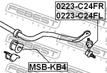 MITSUBISHI L200 (KB) (2006>) MSB-KB4 FEBEST