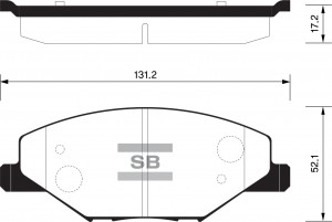 Колодки тормозные VW Polo Sedan (10-) передние (4шт.) SANGSIN SP1595 SANGSIN