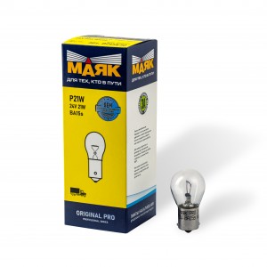 Лампа накаливания P21W 24V 21W BA15s Original Pro (уп-ка 10 шт. цена за 1шт)  10 0241310 MAYAK