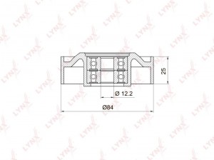 Ролик натяжного механизма / приводной подходит для INFINITI EX25 09 / FX35/45 03 PB-5018 LYNXAUTO
