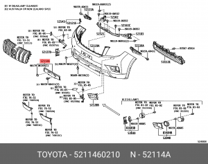 Кронштейн 5211460210 Toyota 52114-60210 TOYOTA