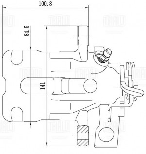 Суппорт торм. для а/м Honda Civic VIII 06- зад. лев. d34мм CF 012073 CF012073 TRIALLI