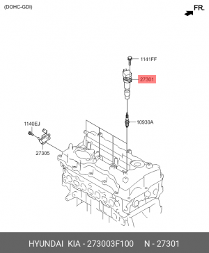 Катушка зажигания 27300-3F100 27300-3F100 HYUNDAI KIA