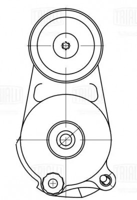 Ролик привод. ремня для а/м Mercedes M (W164) (05-) 3.0d (с натяж. мех.) h30 (11 CM 5711 TRIALLI