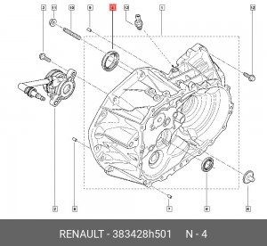 сальник привода!\ Renault 383428H501 RENAULT