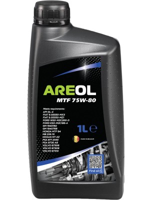 AREOL MTF 75W80 (1L) полусинт. трансм. масло для робот. и МКПП! API GL-4, MB 235 75W80AR107 AREOL