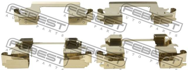 Комплект монтажный для дисковых колодок LEXUS RX 2003-2008 0103-MCU3F 0103-MCU3F FEBEST