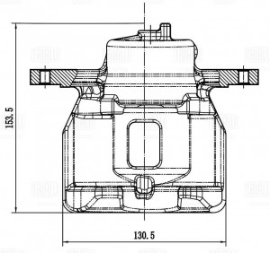 Суппорт торм. Suzuki Grand Vitara (05-) перед. лев. d=60мм (CF 204901) CF 204901 TRIALLI