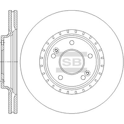 Диск тормозной передний HYUNDAI/KIA SD1146 SD1146 SANGSIN