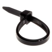 хомут-стяжка кабельная нейлоновая! 100x2,5мм, черная, упаковка 100шт. 07-0101 REXANT