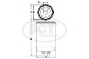 Фильтр топливный ST 317 SCT