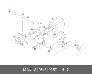 Уплотнительное кольцо MAN 81264810057 MAN