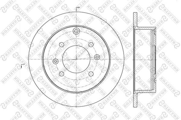 диск тормозной задний\ Hyundai Sonata 2.0-2.5 98-01 60203412SX 6020-3412-SX STELLOX