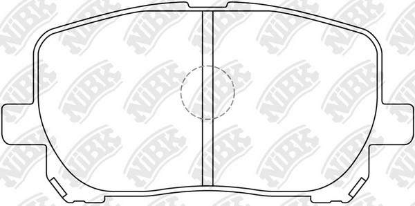 Колодки тормозные TOYOTA Avensis (01-09),Matrix (01-04) передние (4шт.) NIBK PN1470 NIBK