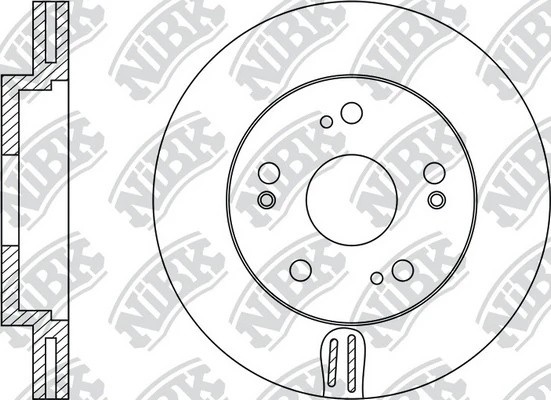 Диск тормозной HONDA Accord передний (1шт.) NIBK RN1405 NIBK